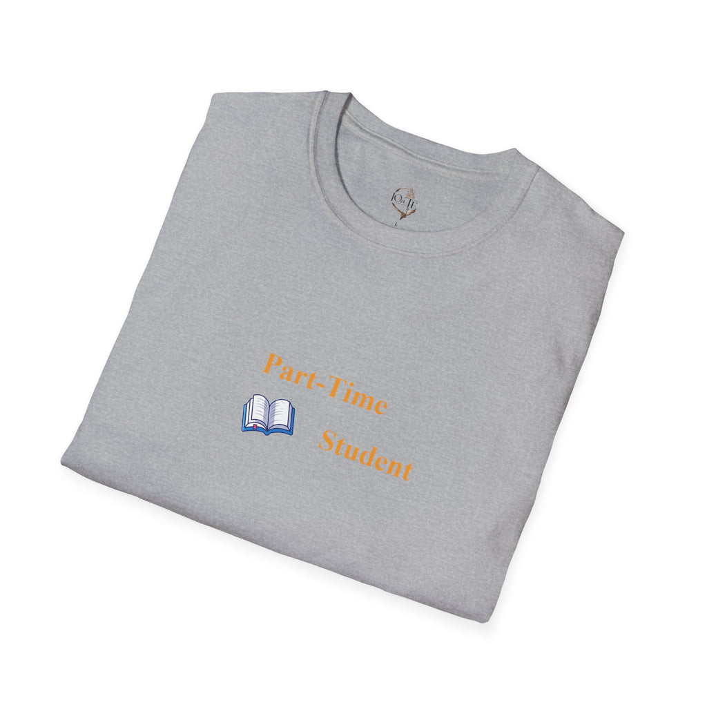Study Vibes T-Shirt — "Part-Time Student" Front & "Session On" Neon Back Tee
