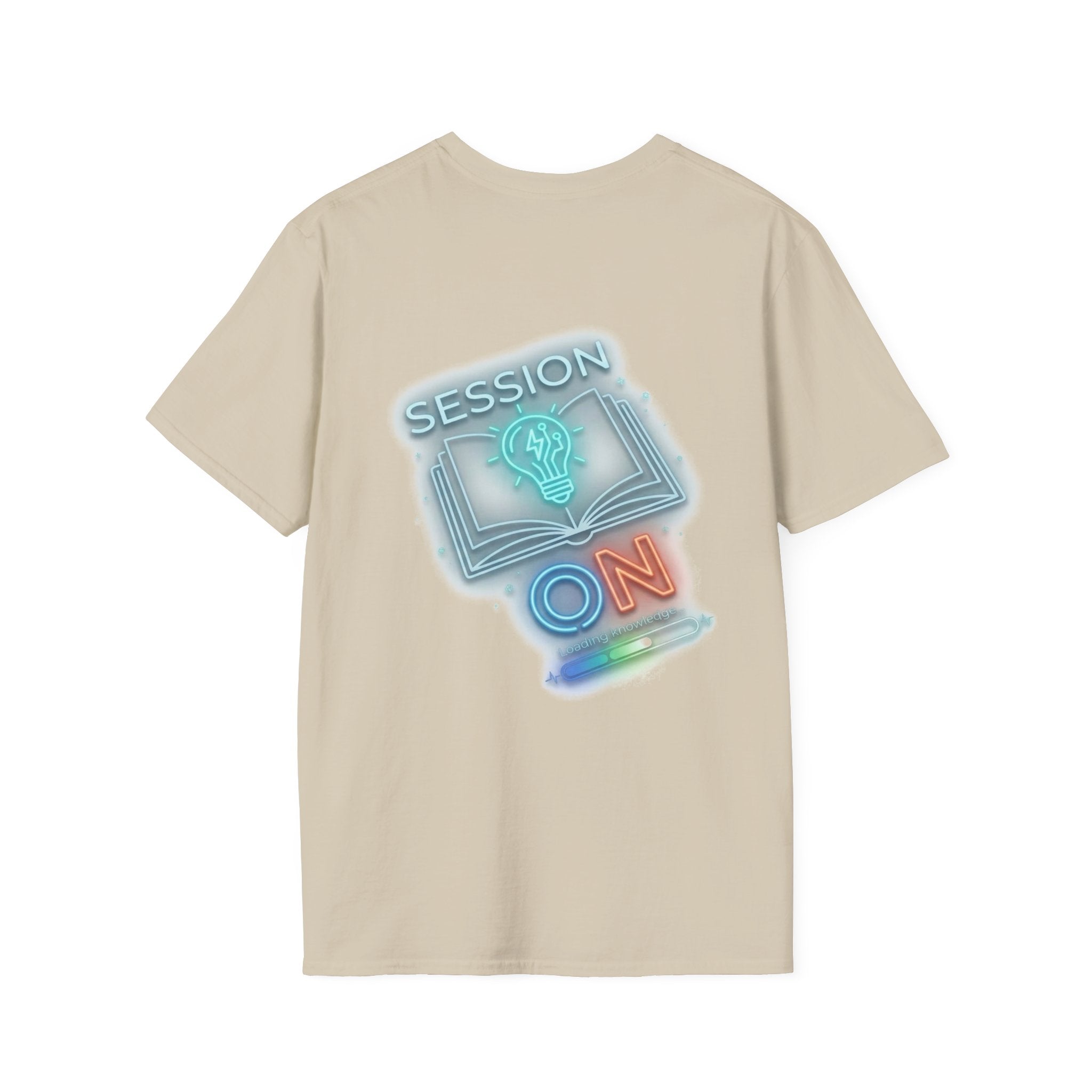 Study Vibes T-Shirt — "Part-Time Student" Front & "Session On" Neon Back Tee