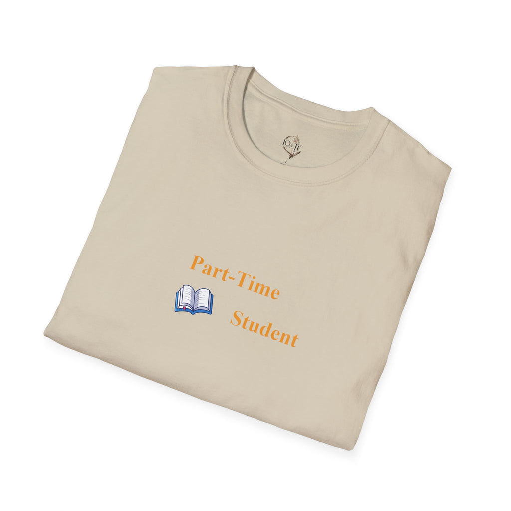 Study Vibes T-Shirt — "Part-Time Student" Front & "Session On" Neon Back Tee