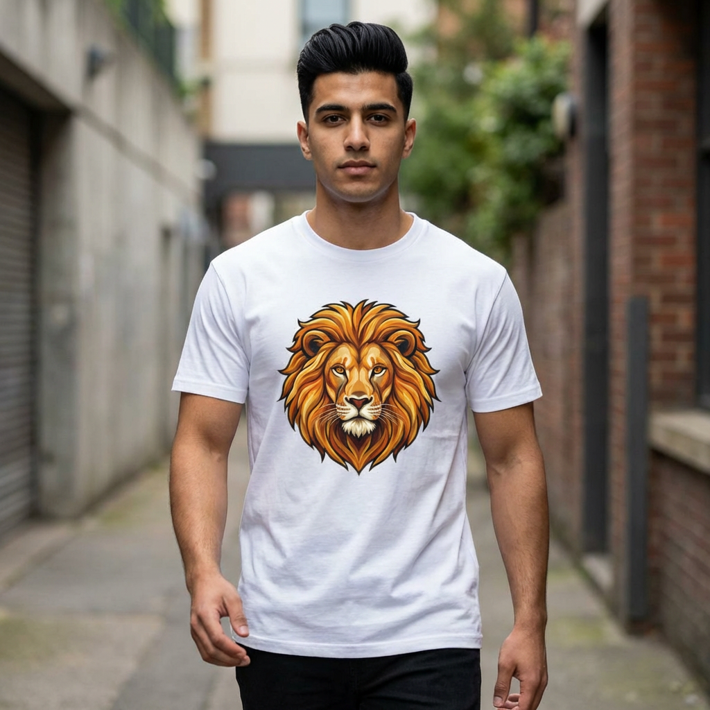 Unisex Heavy Oversize Tee - Lion